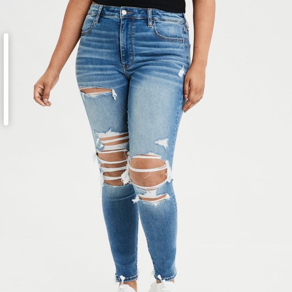 American eagle super high rise jeggings
